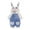 Blue, variant on PINQI Toddler Outwear Baby Girl Boy Cute Animal Long Sleeves Rabbit Ears Hooded Button Romper Warm Jumpsuit Outfits Coat Jacket for 0 to 18 Months