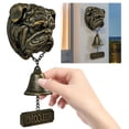 thumbnail image 4 of English Bulldog Bienvenido para El Timbre Con Letrero Bienvenida La Casa Puerta Entrada en, 4 of 9
