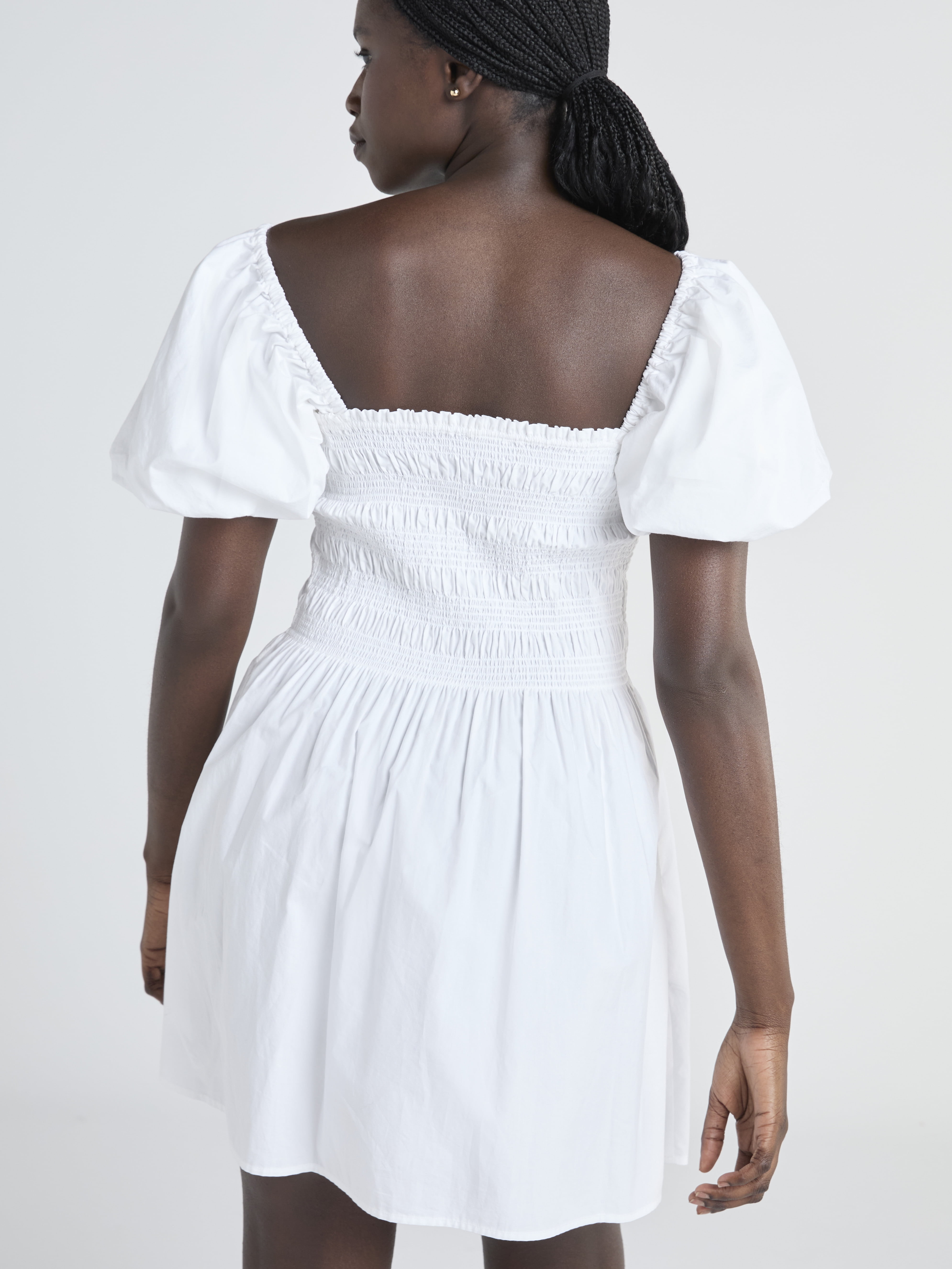 【送料&関税込】Off-White Puff Mini Dress En Saison Pathways Mini Dress Off White IES2233D - Free