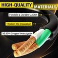 thumbnail image 2 of ZAZFO 25ft 30Amp RV extension cord,Heavy duty 10/3 Gauge Waterproof RV Power Cord,NEMA TT-30P/R 125V,Black-Yellow, 2 of 8