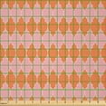 thumbnail image 2 of Ambesonne Pink and Orange Fabric by the Yard Microfiber, Pastel Bicolour Art, 10 Yards, Burnt Sienna and Rose, 2 of 2
