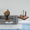 thumbnail image 2 of Reloj De Globo Terráqueo Moderno Con Base De Madera, Organizador Y Dispensador De Pañuelos Para Estantería De Oficina, Dormitorio, Cocina, Mesa De Comedor Y Decoración Del Hogar., 2 of 8