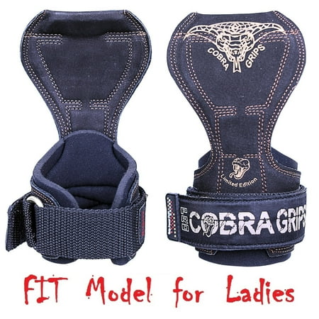 Cobra Grips PRO Weight Lifting Gloves Heavy Duty Straps Alternative Power Lifting Hooks Best For Deadlifts Adjustable Neoprene Padded Wrist Wraps Support Bodybuilding