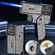 thumbnail image 4 of Transformable Pistol Lighter Keychain with Watch Design - Windproof Blue Flame Butane Refillable Lighter for Men's Outdoor EDC Gifts, 4 of 5