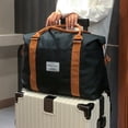 thumbnail image 3 of Duffle impermeable viaje equipaje bolsas deportes gimnasio fin de semana bolso negro, 3 of 9