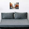thumbnail image 2 of Abstract Fall City Wall Art for Living Room Decor Watercolor City Landscape Canvas Prints Pictures Autumn Street View Scenery Posters City Building Artwork for Bedroom Office Home Decorations 12x16", 2 of 6