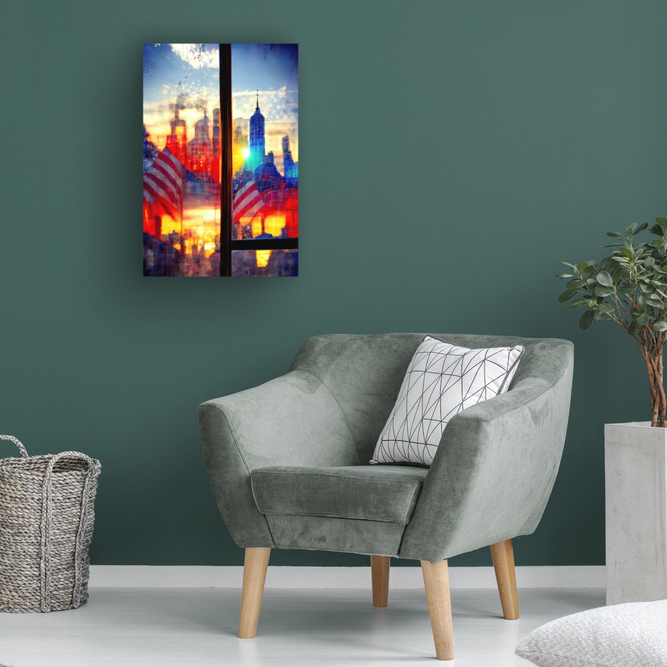 Canvas Wall Art - Ray Heere 'New York 3' Wall Art for Living Room, Bedroom, or Office Décor by Trademark Fine Art - 30 x 47 Inches