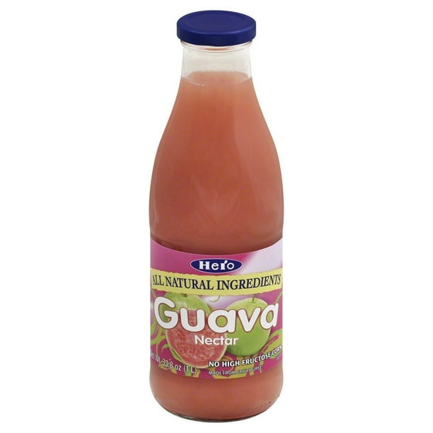 Hero All Natural Nectar Juice, Guava, 33.8 Fl Oz, 1 Count