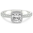 thumbnail image 4 of IGI Certified 2 Carat Cushion Shape Lab Grown Diamond Engagement Ring | 14K White Gold | Amarya Secret Double Halo Lab Diamond Ring | FG-VS1-VS2 Quality Friendly Diamonds, 4 of 6
