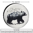 thumbnail image 2 of Bear And Mountain Camper Spare Tire Cover Gifts for Animal Lover Weatherproof Universal Wheel Protectors Universal Fit for Trailers SUV Truck Camper Travel 14inch, 2 of 8