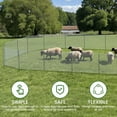thumbnail image 4 of BAIVAKON Non Electric Fence Netting, 40in x 100ft Nylon Portable Movable Livestock Nets Mesh for Chickens,Goats, Sheep, Dog, All-Purpose Fencing for Backyard Homesteader Farm Ranche, 4 of 7
