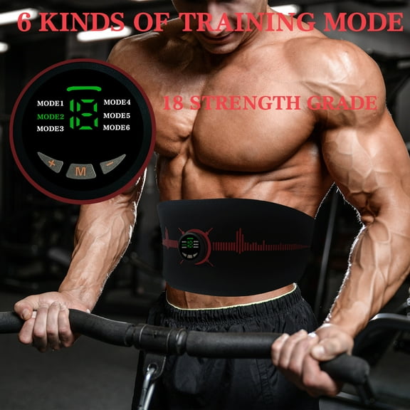 MWOMGLP  muscle stimulators for abdomen, arms, legs, hips，6 modes adjustment，18 strength levels，150mAh rechargeable battery，Abdominal musele trainer，Abdominal massager
