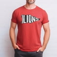 thumbnail image 4 of Lions Vintage Sports Flag Shirt for Men Women and Teens Unisex Lions Team Mascot T-Shirt Red Shirt Adult X-Large, 4 of 5