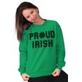 thumbnail image 4 of Proud Irish St Patrick's Day Shamrock Sweatshirt for Men or Women Brisco Brands M, 4 of 6