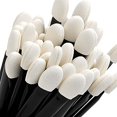thumbnail image 1 of 100 Pcs Disposable Double Sided Sponge Tipped Cosmetic Makeup Eyeshadow Applicator Brush, 1 of 4