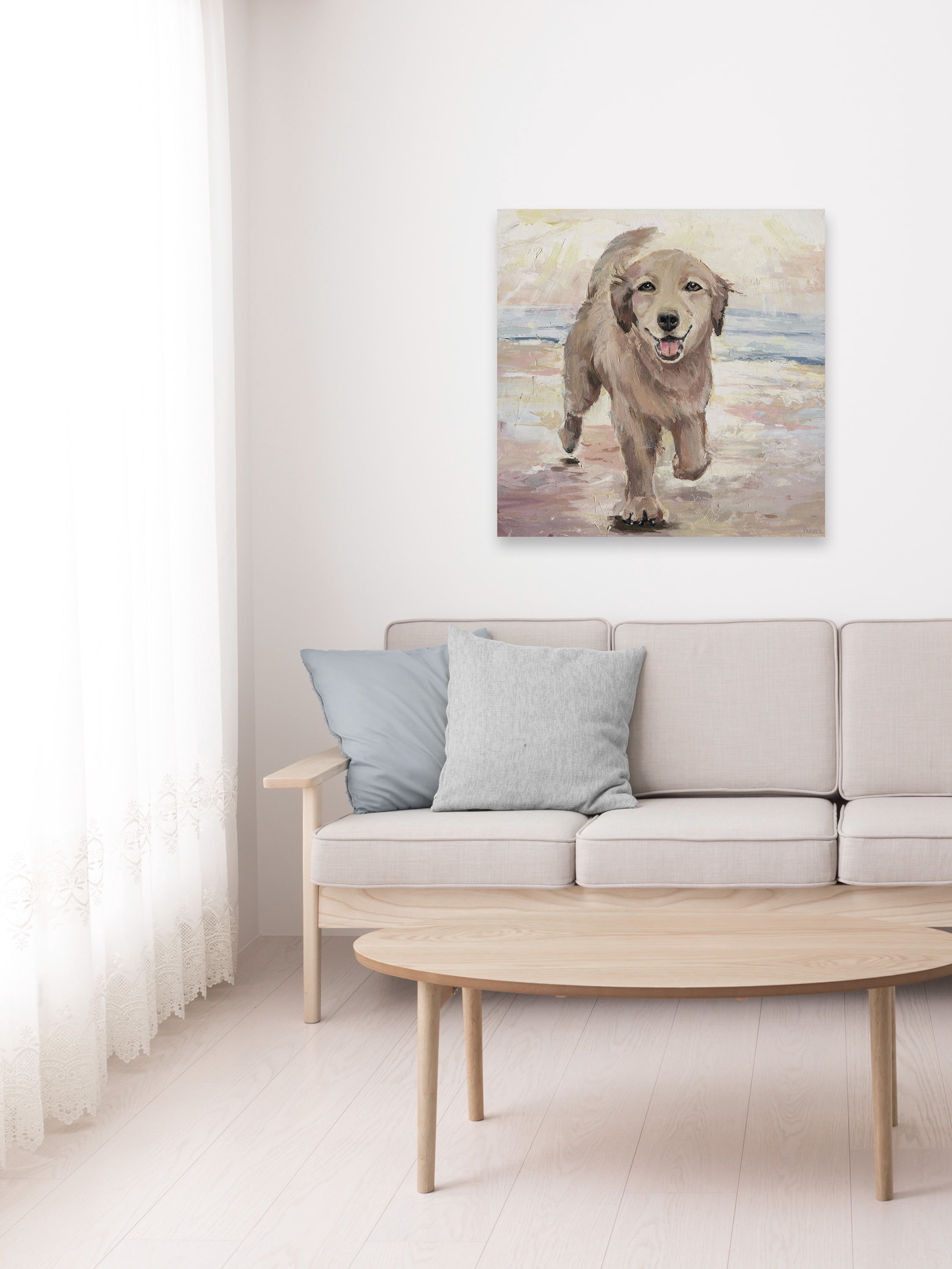 Parvez Taj Merry Puppy Canvas Wall Art