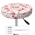 thumbnail image 4 of Bingfone Rose Flowers Padded Round Bar Stool Cover Cushion with Elastic Fabric Round Chair Seat - Rose Flowers, 4 of 7