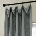 thumbnail image 4 of Pewter Grey Heavy Faux Linen Curtain (1 Panel), Pewter Grey, 50W X 84L, 4 of 6