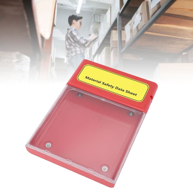 MSDS Box, Water Proof Robust Wear Resistant Integrated Molding Rustproof MSDS Storage Cabinet for Industry Factory