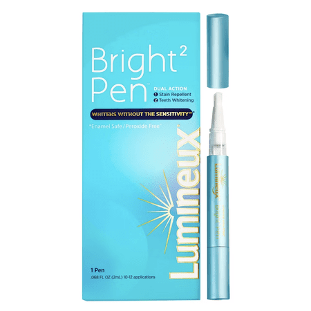 Lumineux Teeth Whitening & Dual Action Stain Repellant Bright, Fresh Mint Flavor, 1 Pen