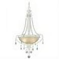 thumbnail image 2 of Vaxcel Bristol 2 Light Antique Ivory Crystal Bowl Pendant White Glass, 2 of 2