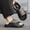 Dark Brown, variant on Men's Fashion Personality Wing Pattern Upper EVA Anti-Slip Thick Sole Adjustable Upper Casual Slippers Fashion Slippers