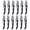 Black, variant on 12 Packs Corkscrew Wine Opener Wine key Stainless Steel Fold Beer or Bottle Opener Serrated Foil Cutter,Perfect for Bars,Restaurants,Family,Company Party (12 Color)