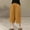 Orange plus size wide leg capri pants a1, variant on Cagogo Women Plus Size Wide Leg Capri Pants Summer Casual Loose Elastic Waisted Flowy Cropped Palazzo Trousers Beach Work Lounge Shorts, Beige 3XL