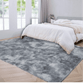 thumbnail image 2 of 5 x 8 feet Grey Area Rugs for Living Room, Bedroom, Home Soft Fluffy Indoor Floor Shaggy Carpet Mat Rugs 8 Colors, 2 of 9