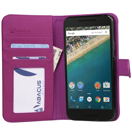 Abacus24-7 Nexus 5X Case, Wallet with Flip Cover, Credit ...