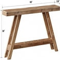 thumbnail image 3 of Easy4Home 60" A-Frame Rustic Wood Console Table Hand-Made, Brown, 3 of 7