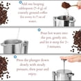 thumbnail image 4 of Stainless Steel French Press Coffee Maker 26 Oz 770 ml, Double Wall Insulated French Press Stainless Steel, Easy Clean Tea Brewer, Easy Press Durable Metal Coffee Press, 4 of 4