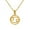 Cancer, variant on 12 Zodiac Necklace for Women Stainless Steel Lucky Gold Round Pendant Constellation Birth Sign Charm with Chain Gemini