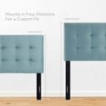 thumbnail image 5 of Modway Lily Queen Biscuit Tufted Performance Velvet Headboard in Light Blue, 5 of 8