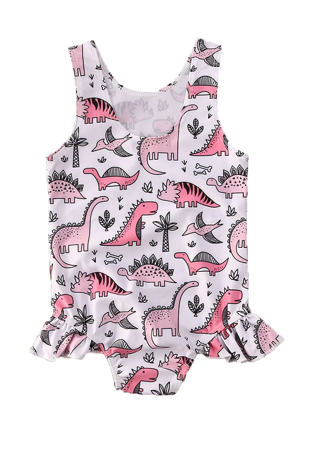 Kids Baby Girls Dinosaur Bikini Swimwear Swimsuit Bathing Suit