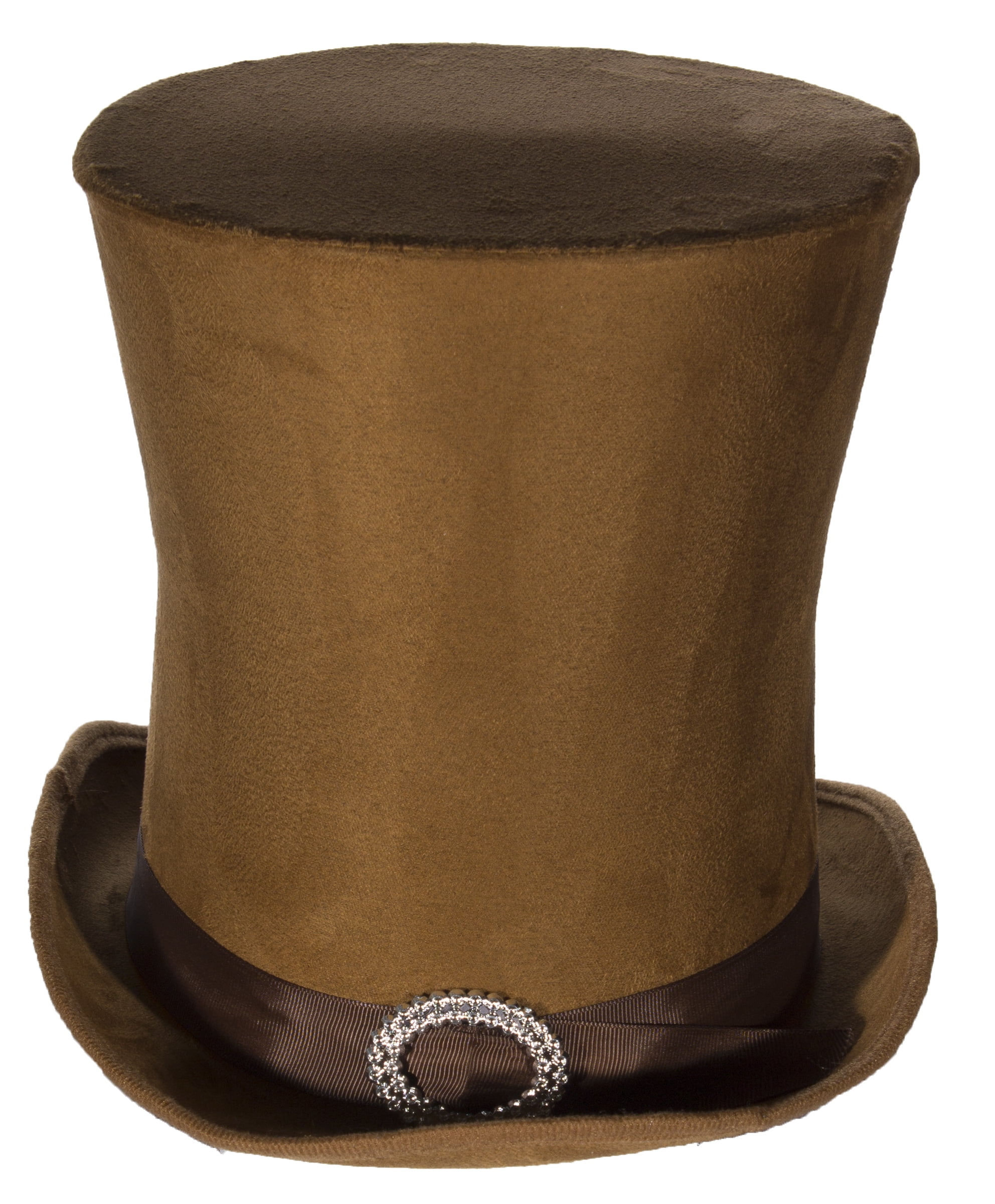 Costume Accessory Candyman Style Brown Suede Tall Hat Top Hat