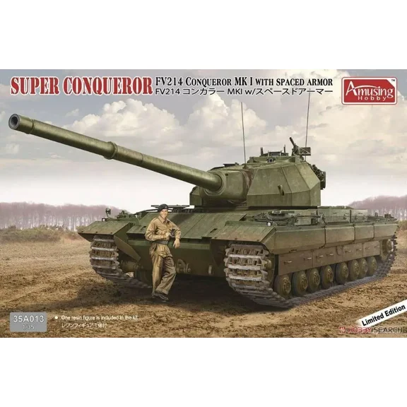 Amusing Hobby 35A013 1/35 Super Conqueror FV 214 Conqueror Mk I spaced armour Model Kit