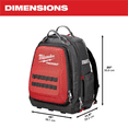 thumbnail image 3 of Milwaukee PACKOUT 15 in Tool Backpack (48-22-8301) – 48-Pocket Storage, Hard Shell Electronics Pocket, Load-Bearing Harness, 3 of 11