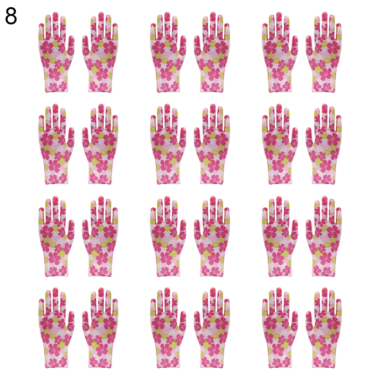 12Pairs/Set Garden Gloves ThornProof Well Performance Flexible Floral