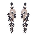 thumbnail image 1 of Pendientes de diseño de moda de aleación de diamantes con hojas geométricas de diamantes de colores pendientes femeninos, 1 of 6