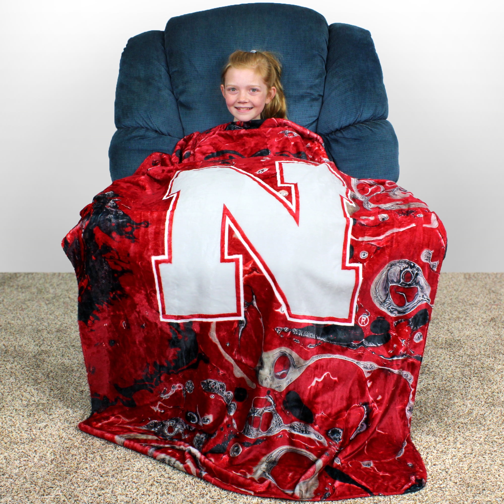 College Covers Nebraska Cornhuskers Sublimated Soft Throw Blanket, 42" x 60"