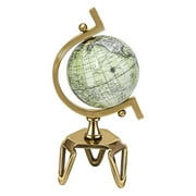 Infans 5 Inch Geographic Rotating World Globe w/Triangle Metal Stand Metal Meridian