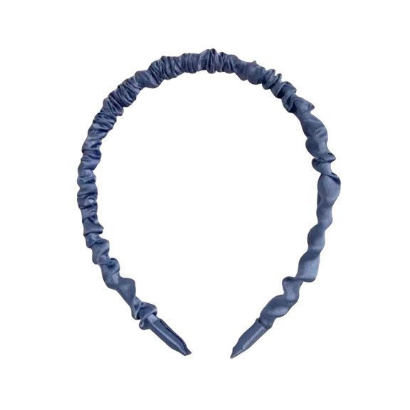 fuxzkrlz Women Headband Thin Edge Anti-Slip Design Pleated Texture Hair Hoop Commuting School Dating Hair Accessory