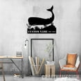 thumbnail image 3 of Craftnamesign Custom Sperm Whale Cachalot Metal Wall Art With LED Light, Personalized Name Sign, 3 of 5