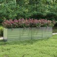 thumbnail image 1 of vidaXL Jardin Surélevé 320x80x77 cm Acier Galvanisé Argent, 1 of 5