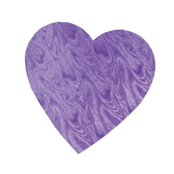 Beistle Purple Embossed Foil Heart Cutout Decoration (Case of 72)