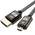 thumbnail image 1 of Cable adaptador de HDTV compatible con Micro HDMI 8K a compatible con HDMI Retorno de audio Ethernet 3D (1 m) Tmvgtek Componentes de Computadoras, 1 of 9
