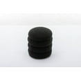 thumbnail image 2 of Soft Boucle Round Ottoman Footrest Stool Black, 2 of 18