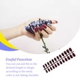 thumbnail image 4 of Soidarity Uñas postizas con purpurina para mujer, prensa de belleza, herramientas de manicura desmontables, producto DIY, parche de cobertura completa Arte de uñas Rosa roja Soidarity CE012362-10B, 4 of 6