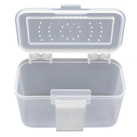Fishing Baits Storage Baits Case with Single Chamber Perforated Top Cover and Front Snap for Tackle Bag Carry and Use